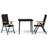 vidaXL 3099119 Matgrupp, 1 Bord inkl. 2 Stolar