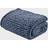 Madison Park Chunky Blankets Blue (152.4x127)