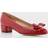 Ferragamo Vara - Rosso/Gold Patent Leather