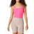 Beyond Yoga Spacedye Slim Racerback Cropped Tank Top - Electric Pink Heather