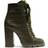 Schutz Zhara Crocodile-Embossed W - Military Green