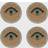 Joanna Buchanan Evil Eye Coaster 10.16cm 4pcs