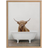 Kate and Laurel Blake Highland Cow in Tub Color Framed Printed Glass by Amy Peterson Framed Art 45.7x61cm