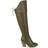 Journee Collection Spritz Faux Leather Wide Calf - Olive