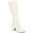 Journee Collection Tavia Medium Calf - White