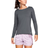 Under Armour HeatGear Long-Sleeve Shirt - Pitch Gray Light Heather