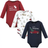 Hudson Cotton Long-Sleeve Bodysuits 3-pack - Boy Holiday Village