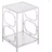 Convenience Concepts Omega Chrome Small Table 40x40cm