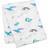 Lulujo Deluxe Whales Swaddle Blanket