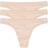 On Gossamer Cabana Cotton Hip G Thong 3-pack - Beige