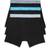 Calvin Klein Cotton Stretch Boxer Brief 3-pack - Black/Blue