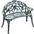 OutSunny Cast Aluminum Bench-Green Garden Bench