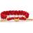 Rastaclat LNY Pig Braided Bracelet - Red/Gold