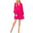 CeCe Women's Ruffled Clip-Dot Dress - Bright Rose