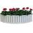 Ventura Funky Flower Box - White 90x20x20cm