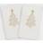 Linum Home Textiles Christmas Scroll Tree Guest Towel White (76.2x40.64cm)