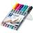 Staedtler OHP-pen Lumocolor 318 permanent ass. 8stk pr. pak