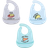 Hudson Silicone Bibs 3-pack Fast Food