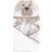 Hudson Animal Face Hooded Towel Tan Puppy