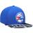 Mitchell & Ness Philadelphia 76ers Slash Century Snapback Hat - Royal/Black