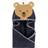 Hudson Animal Face Hooded Towel Sailor Bear