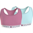 Tommy Hilfiger Logo Bra 2-Ppack - Rose Tea/Aqua Glow