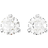 Swarovski Solitaire Stud Earrings - Silver/Transparent