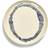 Serax Plate Feast L L26,5 x W26,5 x H2 CM White Swirlstripes Blue Str NO_SIZE Middagstallerkener hos Magasin Beige & Blå Serveringsfad