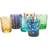 Polspotten 6 forskellige Cuttings Drikkeglas 25cl
