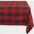 Design Imports Buffalo Check Tablecloth Red, Black (213.36x152.4cm)