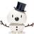Hoptimist Snowman Medium White/blue Dekorationsfigur