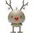 Hoptimist Jul Reindeer Brun Medium Julepynt