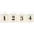 House Doctor Opbevaringskurve Med Print 1-2-3-4 Kurv 20cm