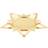 Georg Jensen Star Pillar Gold Candle Holder 1.9cm