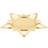 Georg Jensen Star Pillar Gold Fyrfadsstage 1.9cm