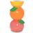 Bando Stacked Citrus Vas 19.7cm