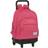 School Rucksack with Wheels Compact - BlackFit8 Pink