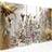 Arkiio Hummingbirds Dance (5 Parts) Gold Narrow 225x90 Tavla