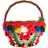 Dolce & Gabbana Agnese Straw Crystal Pom Pom Bag