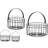Gift Decor Cirkulær Metal (2 pcs) Kurv