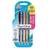 Paper Mate Papermate Flexgrip Gel 0.7mm 4-Blister Assorted colours