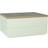 Hübsch Libre Light green/Natural 24x18xh11cm Opbevaringsboks