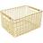 Korbo Rectangular 19 Storage Brass Basket 27cm