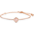 Swarovski Sparkling Dance Bangle - Rose Gold/Pink/Transparent