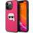 Karl Lagerfeld iPhone 13 Pro Cover Metal Logo Lyserød