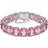 Swarovski Millenia Octagon Cut Bracelet - Silver/Pink