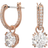 Swarovski Constella Drop Earrings - Rose Gold/Transparent