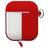 Puro Silicon Case for AirPods 2016/19 w/carabin, Red