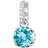 Swarovski Remix Collection December Charm - Silver/Blue/Transparent