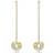 Swarovski Generation Drop Long Earrings - Gold/Transparent